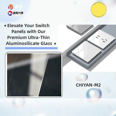 反光スイッチパネル ガラス 1.1mm 超平面 正規サイズ 1300*1100mm 鉛筆硬さ 9H 摩擦耐性