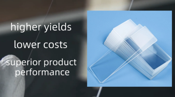 超白色顕微鏡スライドガラス 基材 厚さ均一性許容差 鉛筆硬度9H